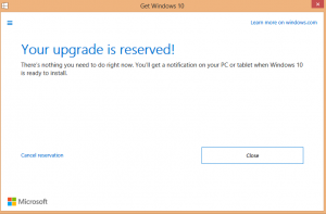 Install Windows 10 for Free - How to reservce