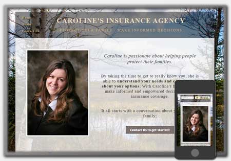 Insurance Agency Designs by Northwoods Web Designs