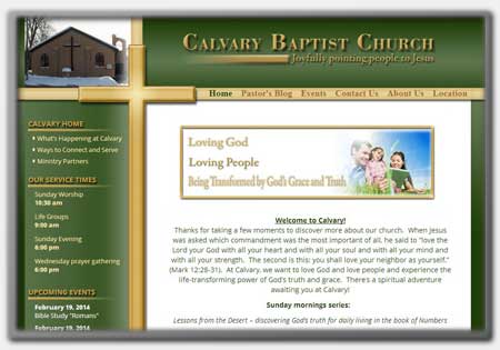 Church Website Designs by Northwoods Web Designs