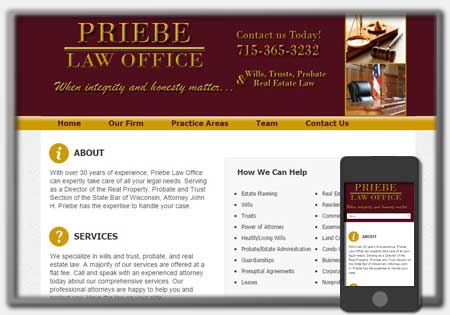 Lawyer and Attorney Website Designs by Northwoods Web Designs